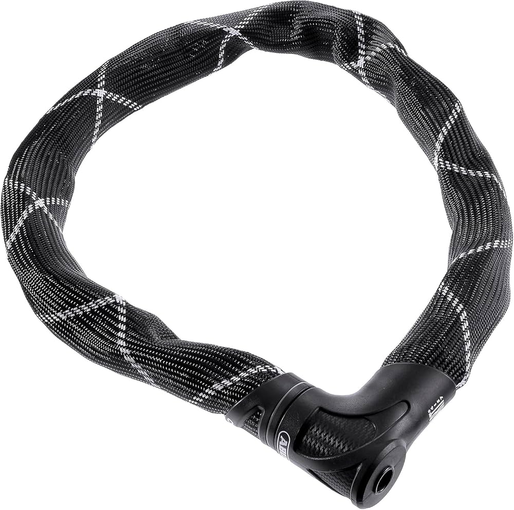 antivol-abus-043aqq-1.jpg Dyto Abus Antivol Chaine Iven 8210/85 | Antivol vélo chaîne carrée 8 mm, gaine fibre synthétique Ivy, acier trempé, protection laque : Various, E ... – Image 1