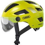 Casque de vélo Abus Hyban 2.0 Ace avec visière et signal LED jaune Vente en Ligne Outletmoto.eu