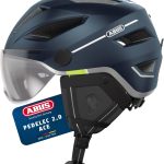 ABUS Pedelec 2.0 ACE City Helmet, Bicycle Helmet with Tail Light, Visor | NTA Helmet for Men and Women with Rain Hood, Earmuffs and Fidlock Magnetic Closure : Amazon.fr: Sports & Outdoors