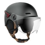 Casque vélo et trottinette avec LED Casr Glow Anthracite mat L