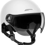 Casque Trottinette Electrique Adulte Casque Vélo Électrique avec Visière | Casques Demi Scooter Hautement Protecteu Amortisseurs | Casque pour Vélo ...