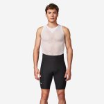 Cuissard court de vélo de route sans bretelles endurance homme, EDR noir