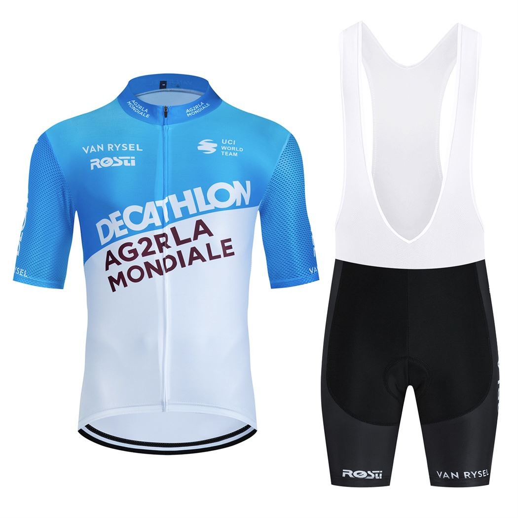 cuissard-decathlon-344obv-1.jpg Ensemble cuissard vélo et maillot cyclisme équipe pro Décathlon AG2R 2024 Aero Mesh Tenuevelo.com – Image 1