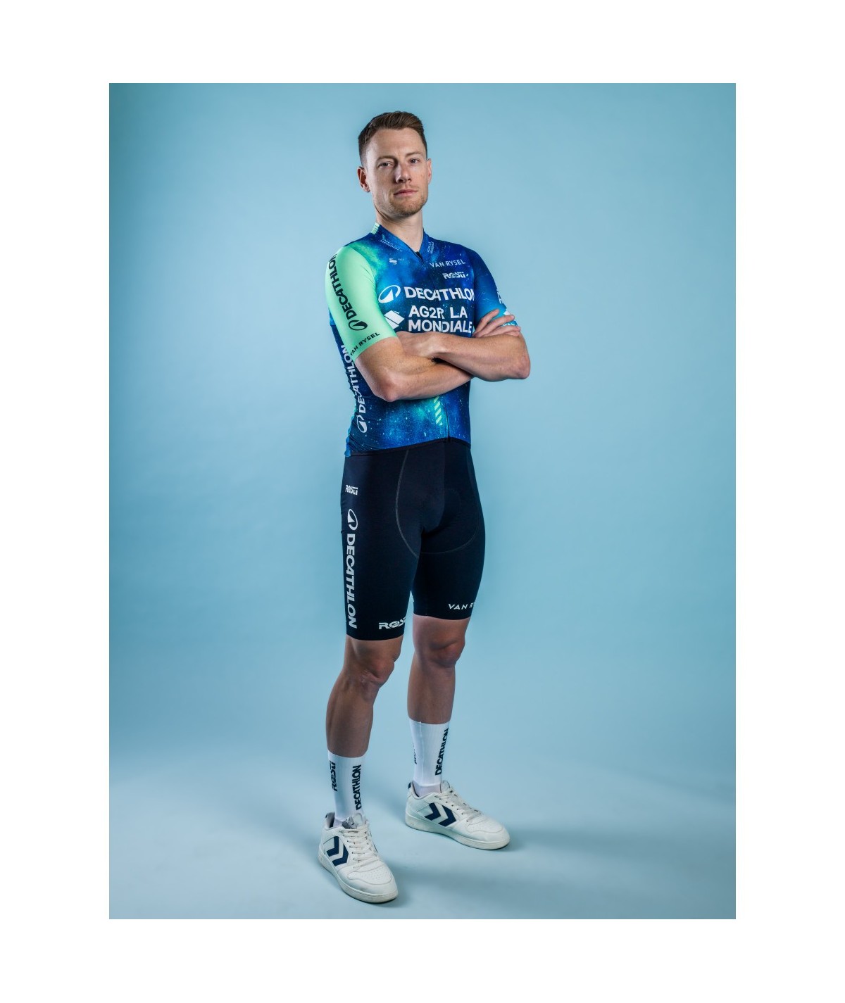 cuissard-decathlon-526had-1.jpg Cuissard officiel de l'équipe professionnelle Décathlon AG2R Team 2024. Size XL Couleur Fantaisie – Image 1