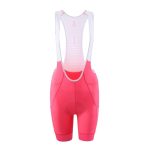 Cuissard Vélo à Bretelles Femmes Cyclisme Cuissard Solide Rose Noir Femme vélo Shorts Longue Course Cyclisme Culotte serrée avec Poches latérales ...