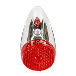 Eclairage Feu Arrière Vélo Led Spanninga Retro Chrome Position Garde boue