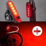 Kit éclairage vélo LED, Lampe avant et arrière USB C