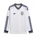 Maillot Italie Manches Longues Homme Exterieur Blanc 2025 2026 – Foot Sport – Maillots & Équipements Foot Sport