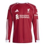 Maillot Liverpool Domicile Manches Longues 2025/2026 | Produit Officiel