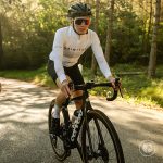 Manche longue maillots blanc et cuivre