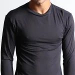 Maillot de corps homme manches longues coton