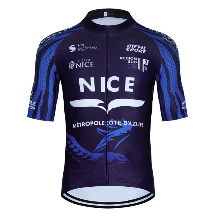 maillot-velo-577lrh.jpg Maillot vélo équipe pro NICE Métropole Côte d'Azur 2023 Aero Mesh – Image 1