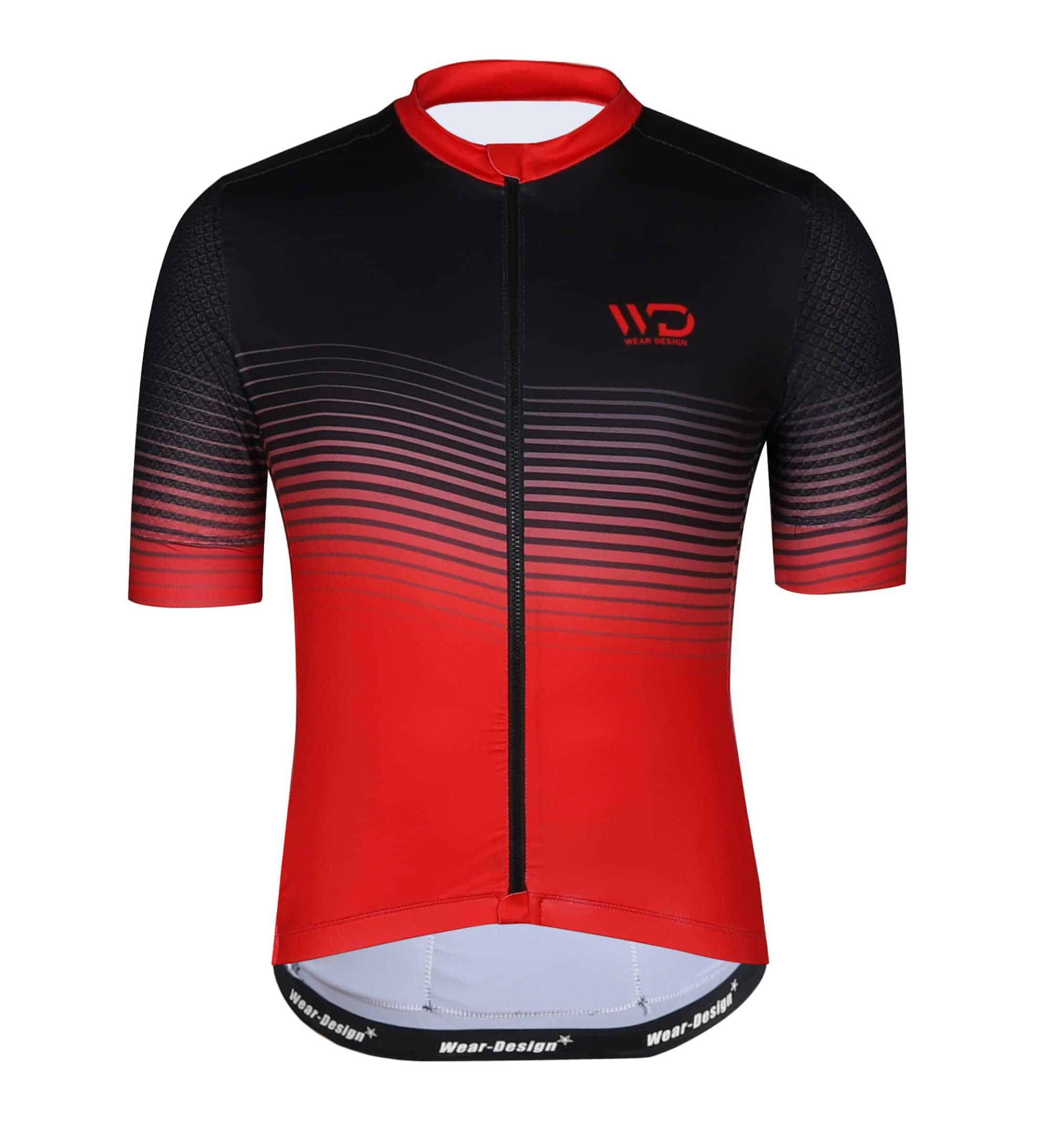 maillot-velo-834sdl.jpg Maillot vélo Pro Light Rouge manches courtes Wear Design – Image 1