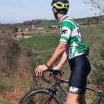 Maillot de vélo de course Manufrance – Respirant, zip intégral et 3 poches arrière