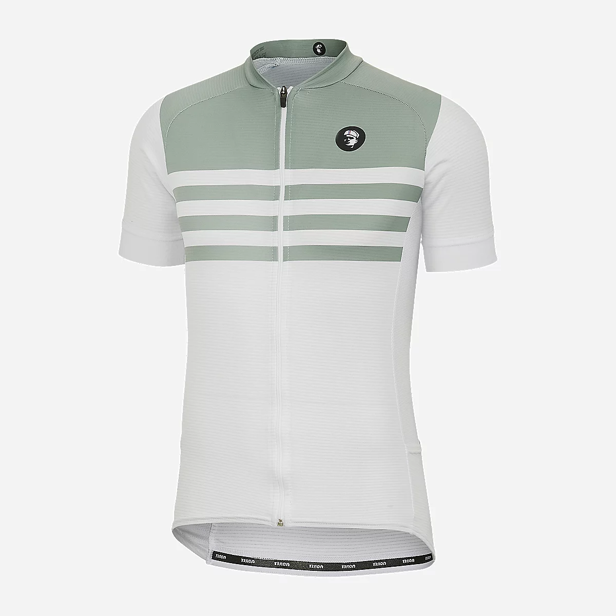 maillot-velo-homme-886qrn.webp Maillot De Vélo À Manches Courtes Homme PRO PLUS blanc et vert NORET | INTERSPORT – Image 1