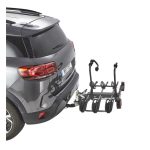PORTE VELO PLATEFORME MOTTEZ DIANE INCLINABLE POUR 3 VELOS FIXATION RAPIDE SUR L'ATTELAGE FABRICATION FRANCAISE