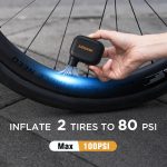 Mini pompe vélo électrique portable rechargeable – 100 PSI – USB C – 93 g