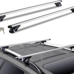 Amazon.fr : Porte Bagage Voiture Barre transversale de Toit en Aluminium Porte Bagages Porte Bagages 200LBS Barre transversale de Toit supérieure Barre transversale réglable Barres Toit Voiture