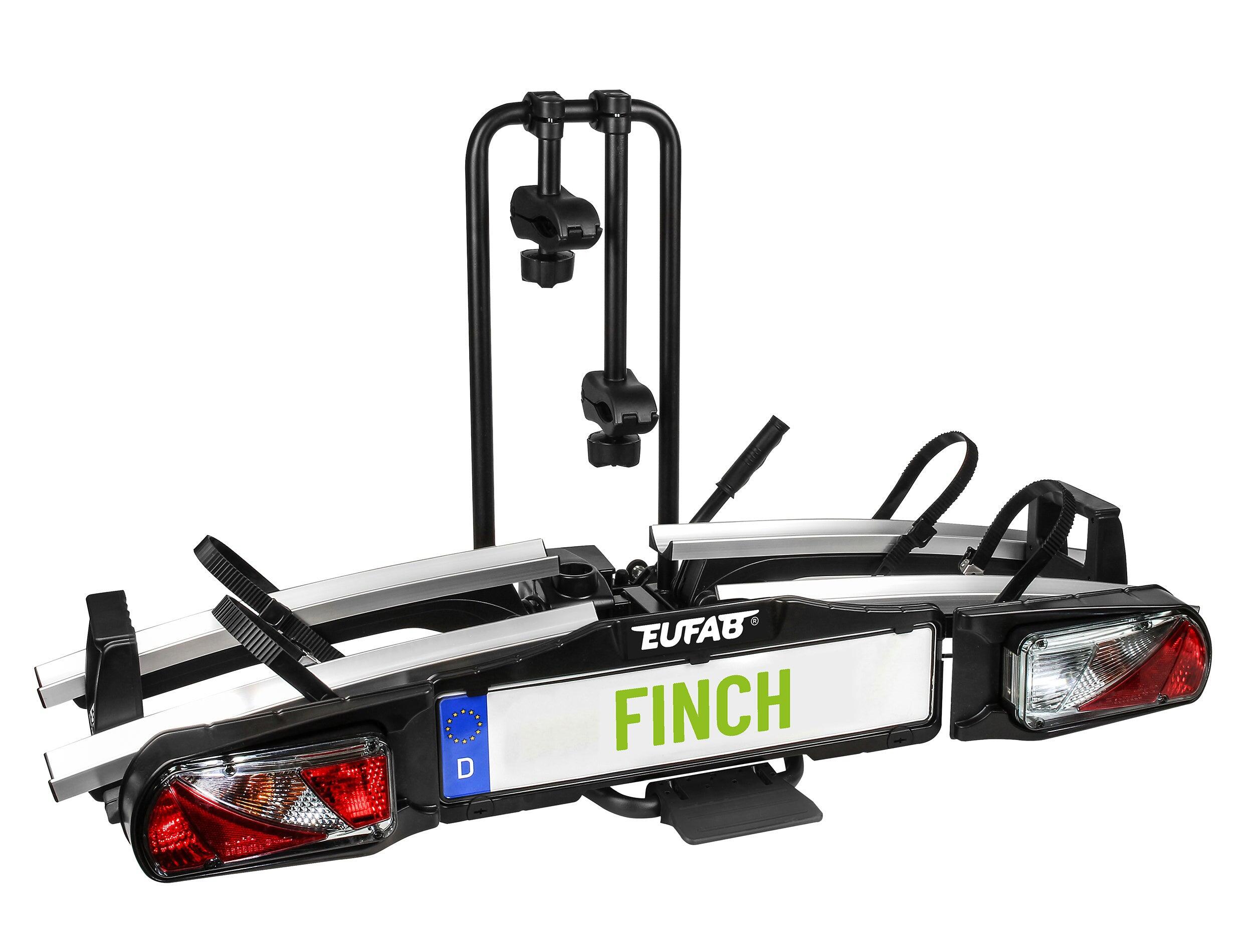 porte-velo-decathlon-374sva.jpg PORTE VÉLOS 2 VÉLOS SUR ATTELAGE BASCULANTE ET PLIABLE FINCH II EUFAB – Image 1