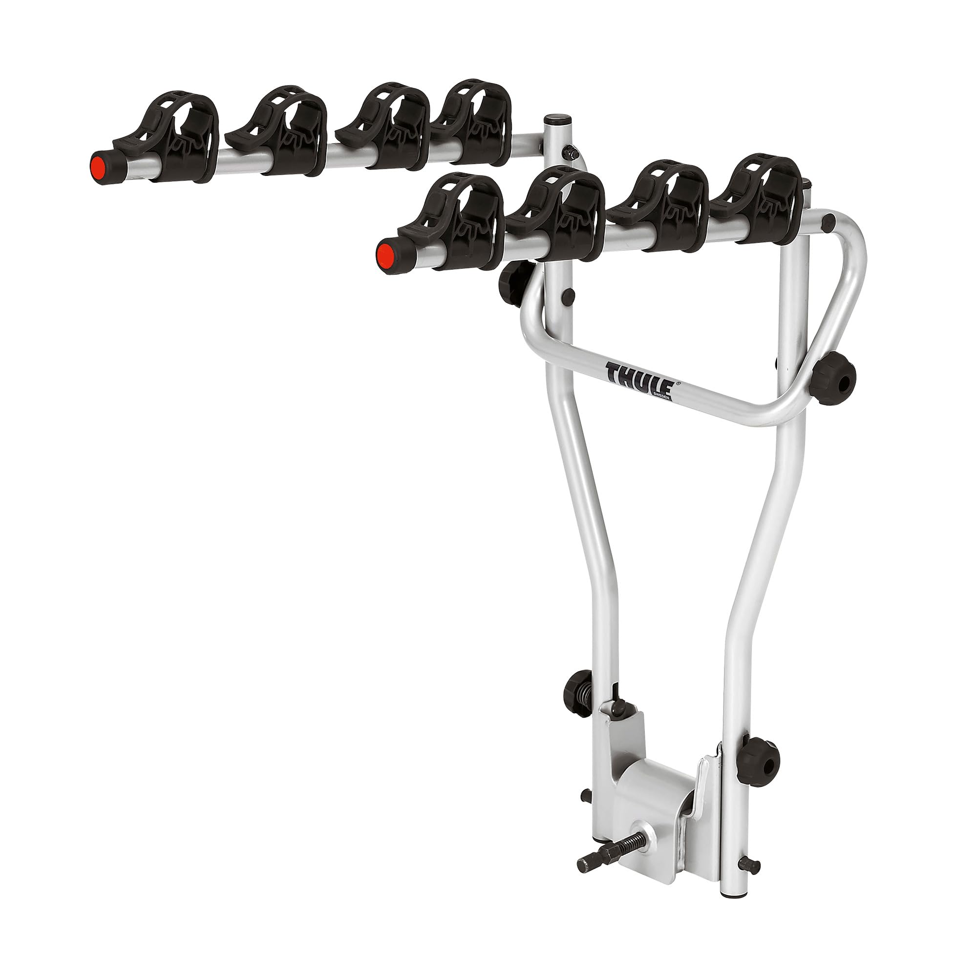 porte-velo-thule-attelage-875bce-1.jpg Amazon.fr : Thule HangOn 4, Porte vélos de base sur boule d'attelage basculable et facile à utiliser (pour 4 vélos) 47 x 64 cm Noir – Image 1