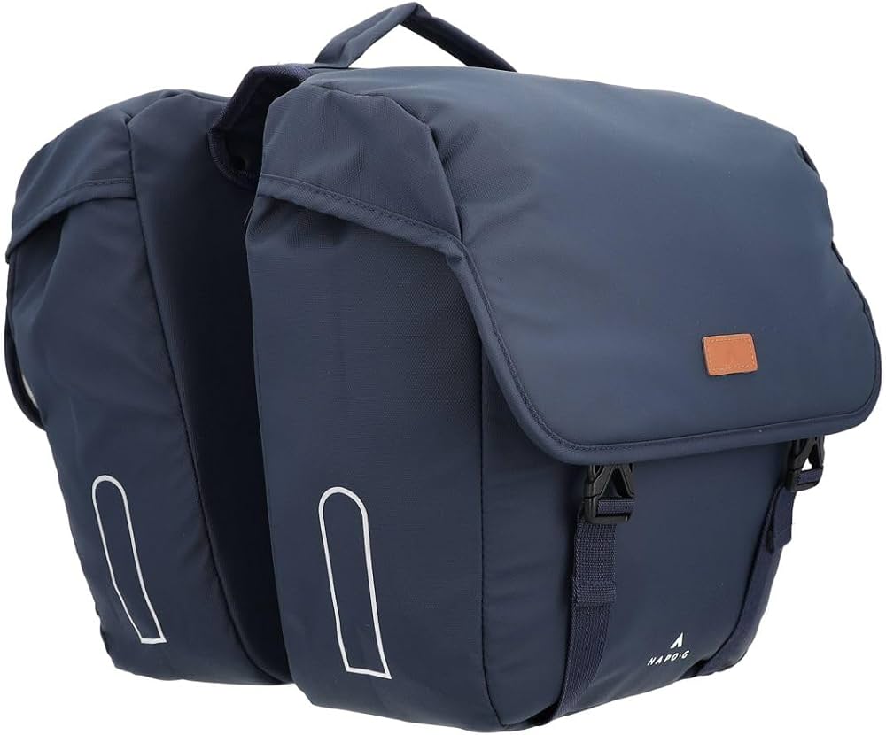 sacoche-velo-electrique-519uav.jpg Hapo G Sacoche vélo Porte Bagage arrière Sacoche Rigide à Pont Waterproof Capacité de 27L, 2x13,5L Bleu 35 x 13 x 34 cm Accessoire vélo ... – Image 1