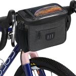 flintronic 6L Sacoche de Guidon Vélo, Sac Avant Vélo Étanche, Panier Grande Capacité Sacoches avec Support pour Téléphon Rangement Route Velo ...