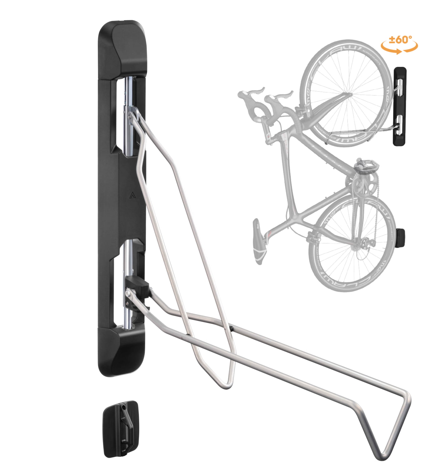 support-mural-velo-317laq.jpg Support Mural Pivotant Pour Vélo ONETWOFIT – Gain De Place, Charge 35 Kg, Compatible Pneus 16 30 – Image 1
