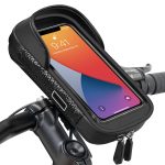 Vitalismo Support Téléphone Vélo Étanche sous 7 Pouces, Sacoche Guidon Vélo | Avec Housse de Pluie, Espace de Rangement, Rotation 360, Écran Tactile, ...