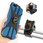 Support téléphone vélo Universel 360° Rotation Réglable Porte pour Guidons de Bicyclette/Moto Compatible avec iPhone, Samsung et 4,5 7,0 Pouces Smart