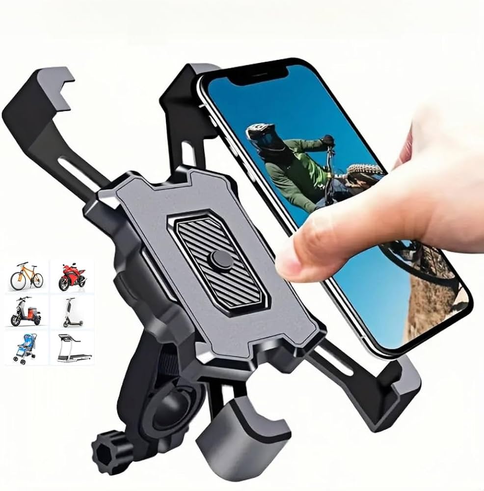 support-telephone-pour-velo-793lmv.jpg Support Telephone Velo Telephone Mtb Bici Moto Support Porte Téléphone Vélo Universel Guidon Smartphone Moto Scooter Trottinette Anti Chute ... – Image 1