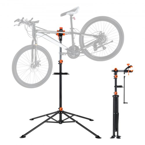 support-velo-atelier-252tvo-1.jpg VEVOR Pied d'Atelier Vélo Pliable Charge 36,3 kg Support de Réparation de Vélo Réglable en Hauteur Pince Pivotant 360° Stand de Bicyclettes avec Porte Outils pour Entretien Montage Vélos Électriques | VEVOR FR – Image 1