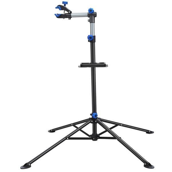 support-velo-atelier-669dfy-1.jpg Pied atelier Vélo VTT Support de Réparation Vélo à 360 Hauteur Réglable 108 190 cm Yaheetech – Image 1